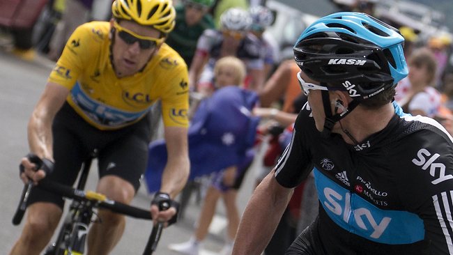 "Your name's not down, you're not coming in" Wiggins and Froome 