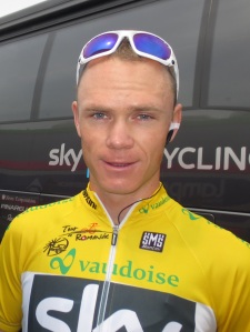 Chris Froome - in yellow after stage 3